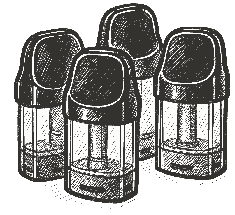 Vape pods illustration