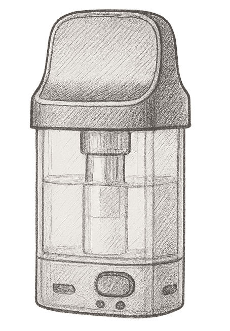 Förfylld pod illustration