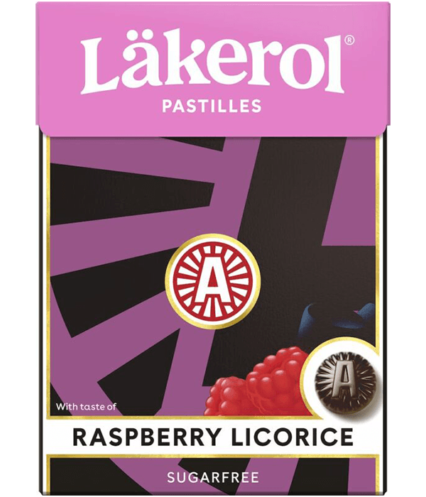 Läkerol Raspberry Licorice 25g