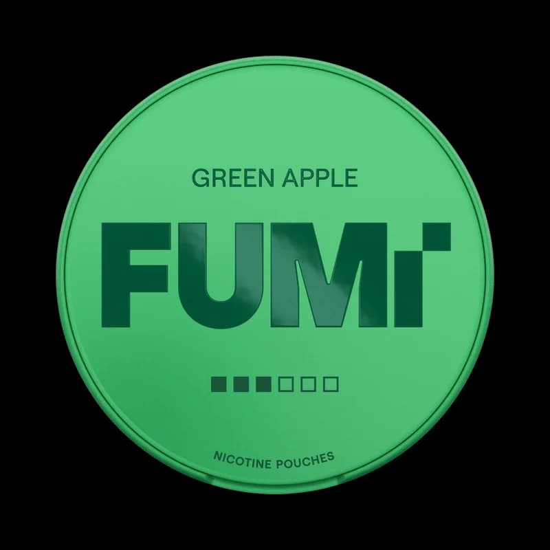 Fumi Green Apple 8mg, produktbild framifrån