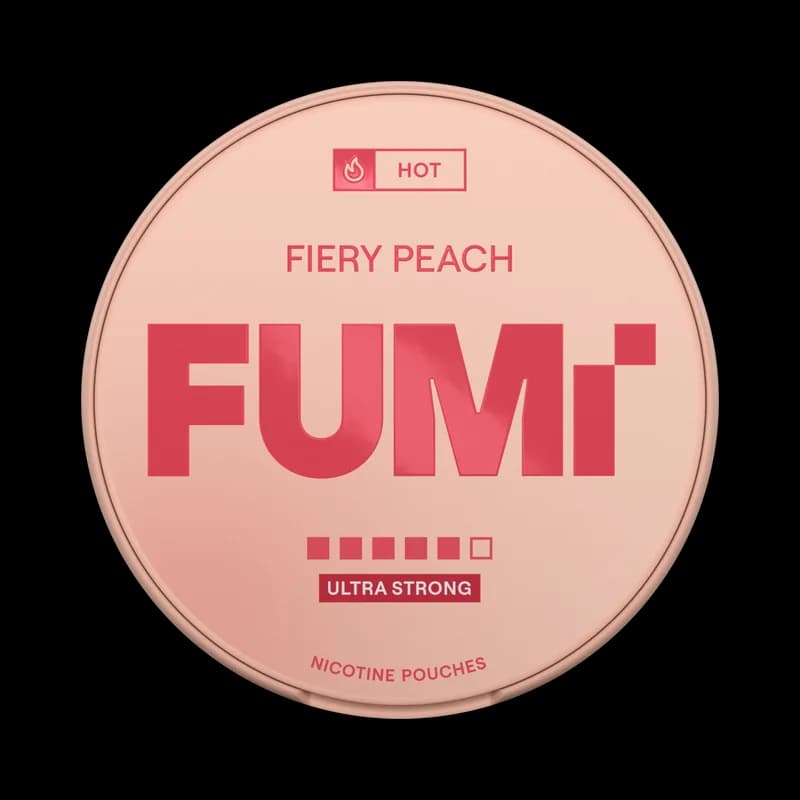 Fumi Fiery Peach 15mg, produktbild framifrån