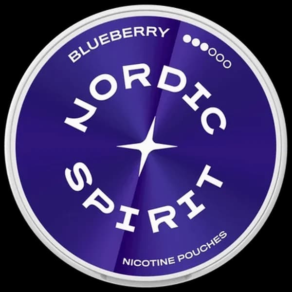 Nordic Spirit Blueberry Strong 8,4mg – dosa framifrån