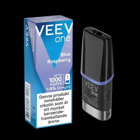Veev ONE Pod Blue Raspberry 20mg – pod och förpackning