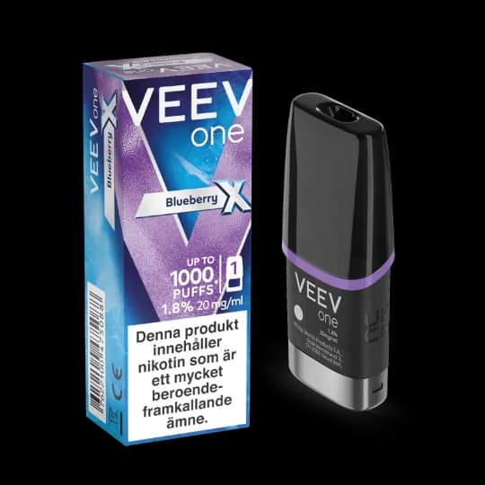 Veev ONE Pod Blueberry Extra Line 20mg – pod och förpackning