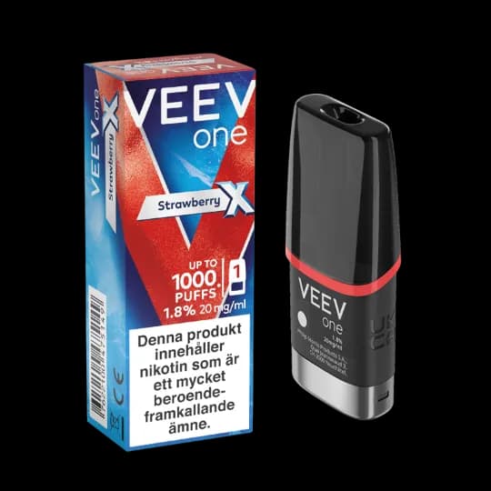 Veev ONE Pod Strawberry Extra Line 20mg – pod och förpackning