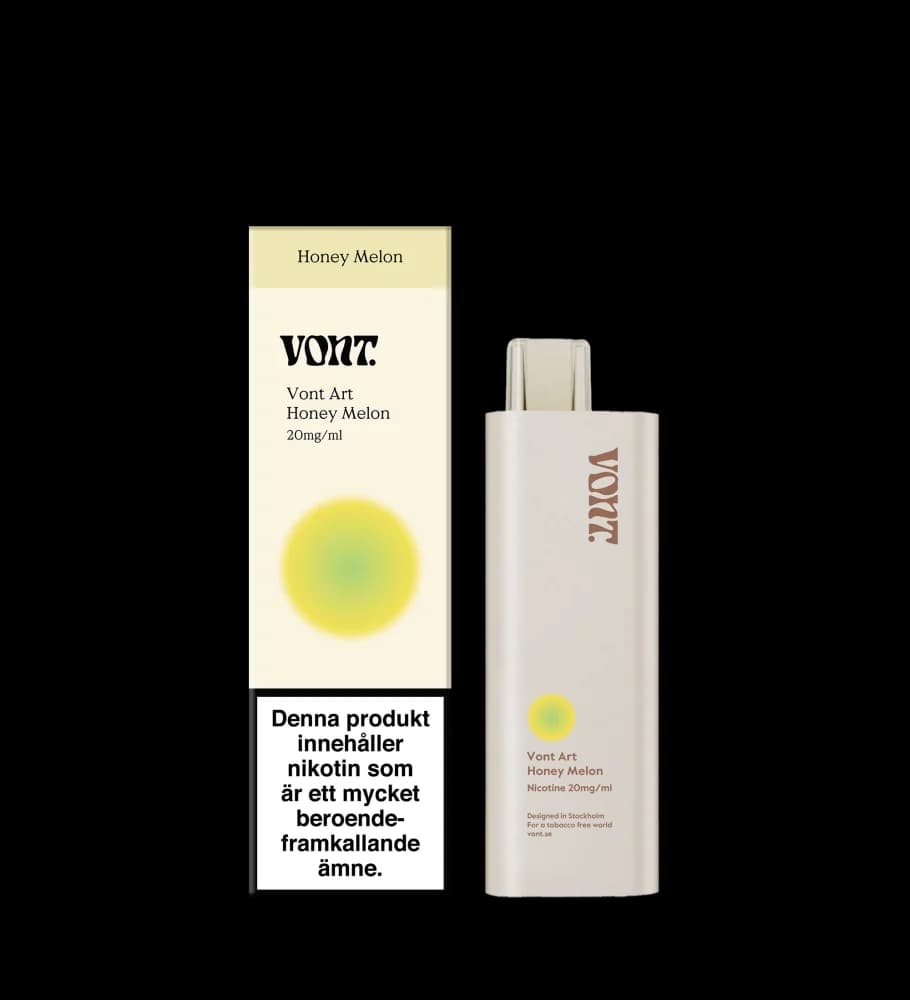 Vont Art Honey Melon 20mg – engångsvape med förpackning.