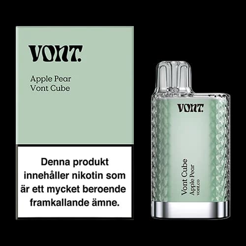 Vont Cube Apple Pear engångsvape med förpackning