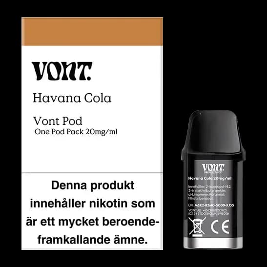 Vont POD Havana Cola 20mg – pod och förpackning