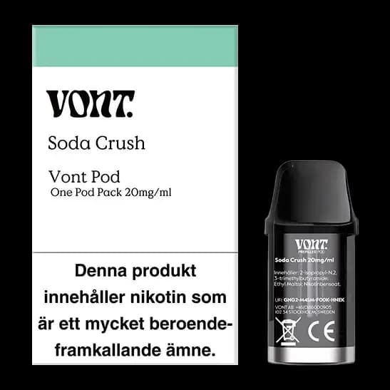Vont POD Soda Crush 20mg – pod och förpackning